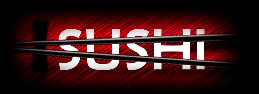 Fondo con sushi